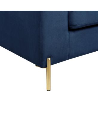 Shannon Velvet Sectional Sofa With Chaise