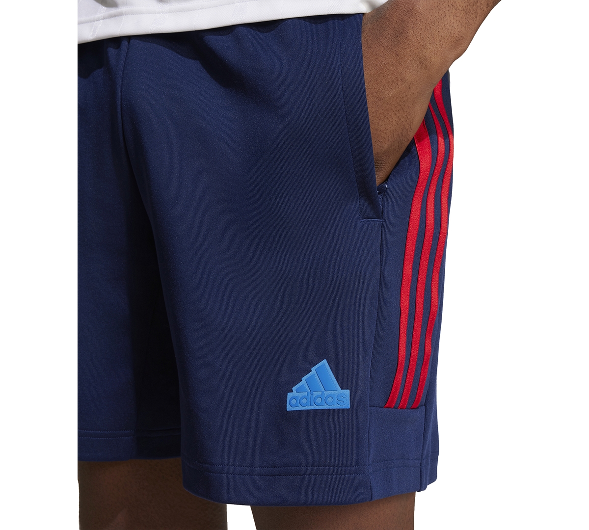 adidas Men's House of Tiro Nations Pack 3-Stripes Shorts -red/white