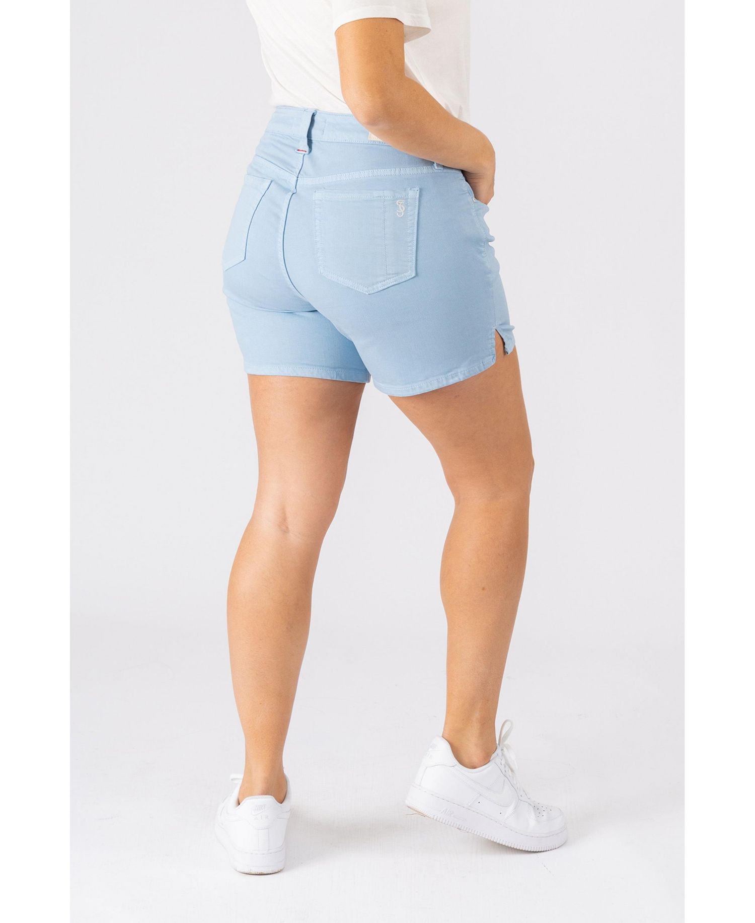 Plus Size Side Vent Shorts