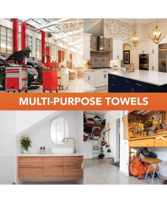 Terry Towels 14x17in Multi-Purpose Cotton Cleaning Cloths, Pack of 60