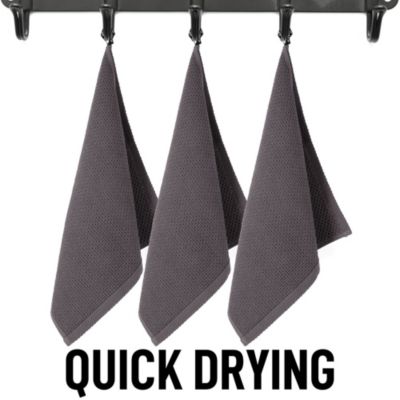 Reusable 100% Cotton Waffle Weave 3 Pc. Kitchen Towels