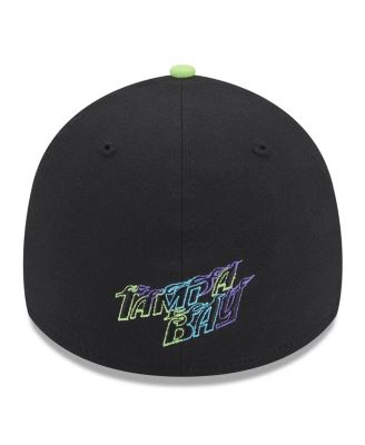 Men's Black Tampa Bay Rays 2024 City Connect 39THIRTY Flex Fit Hat