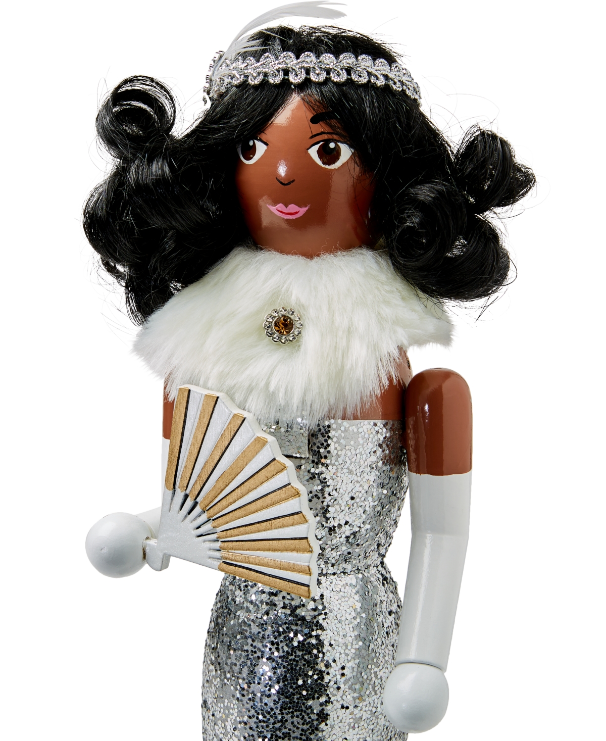 Holiday Lane Shine Bright Fancy Lady African American Nutcracker, Created for Macy's