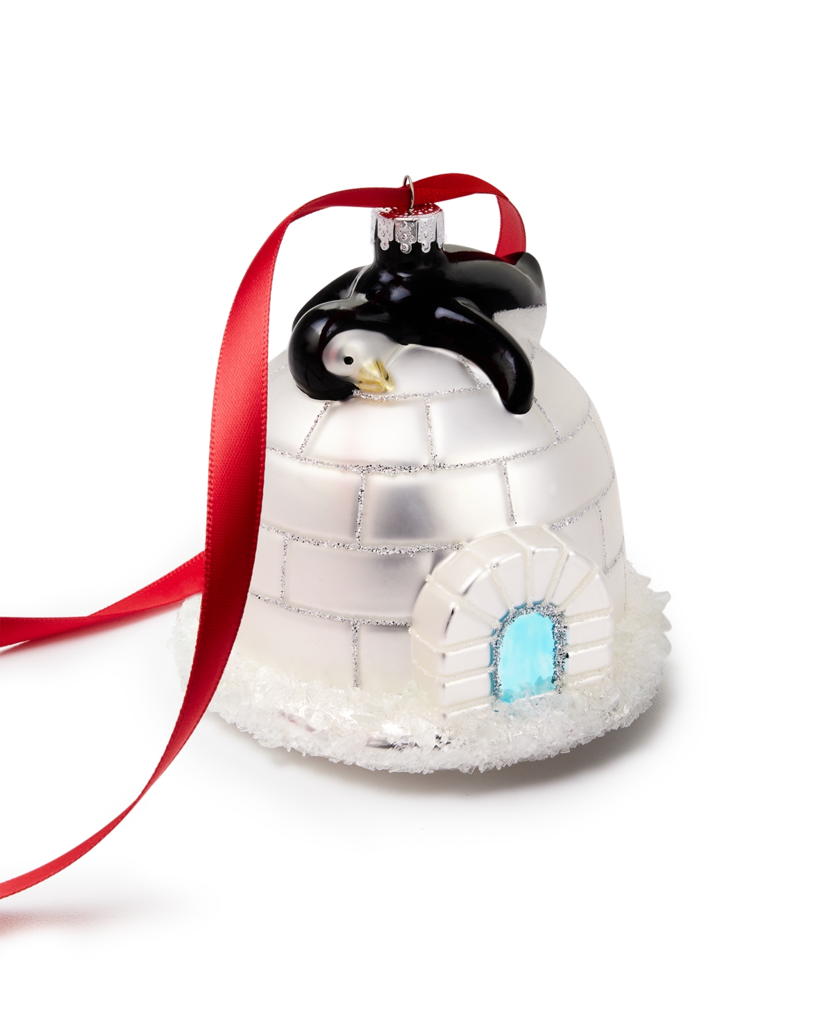 Holiday Lane Northern Lights Penguin Igloo Ornament, Exclusively at Macy's