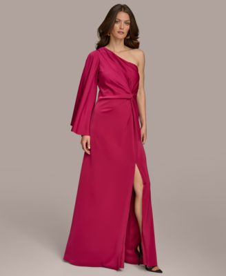 Donna Karan New York Donna Karan Women's Twist-Front One-Shoulder Gown