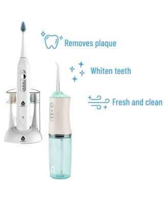 Rechargeable Toothbrush & Water Flosser Duo with Multi-Year Supply