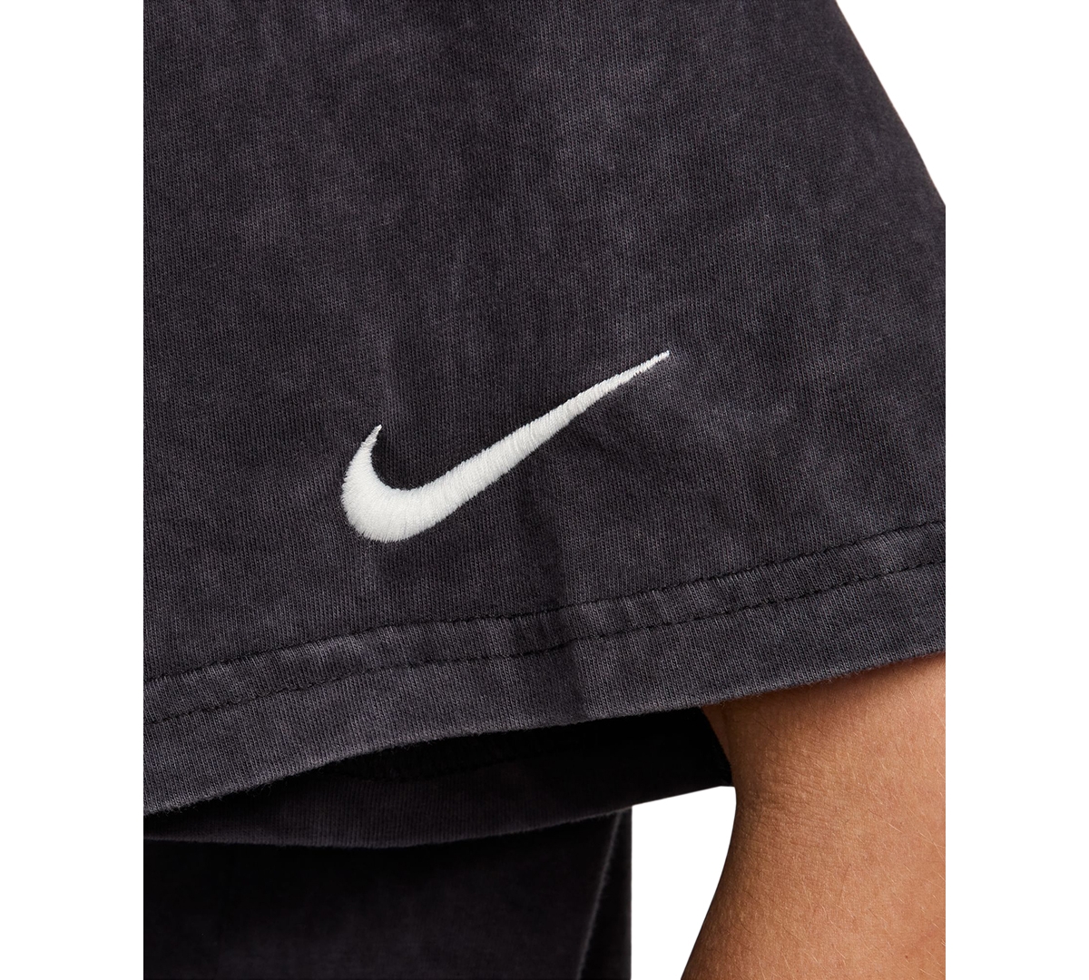 Nike Women's Sportswear Cotton Crewneck Short-Sleeve T-Shirt -photon Dust
