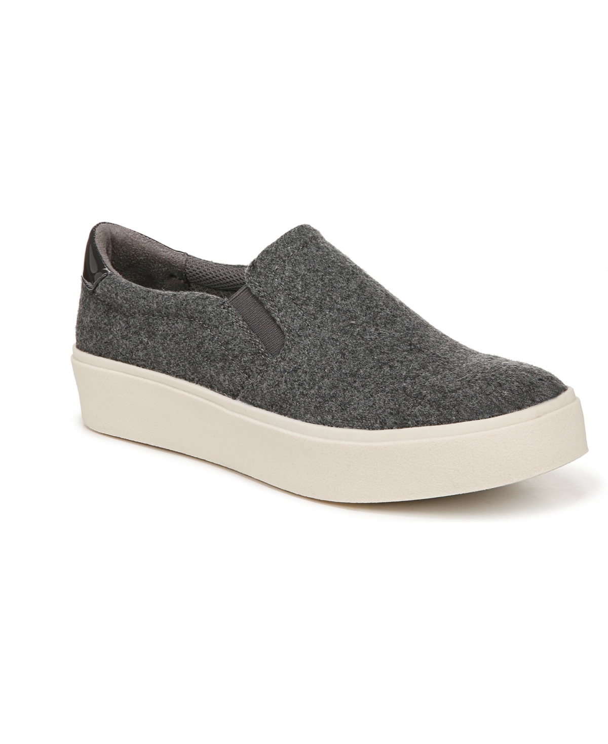 Women's Madison-Up Slip On Sneakers - Charcoal Wool Blend Fabric