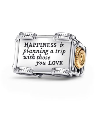 Sterling Silver Two-tone Adventure Car Charm