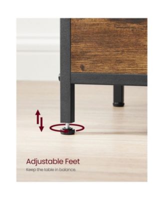 Modern Nightstand with 2 Fabric Drawers and Compact Design for Bedroom