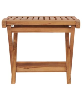 Footrest Teak wood Medium Foldable Rustic Outdoor Footrest
