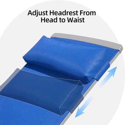 Streamdale Blue Outdoor Chaise Lounge Set - 3 piece