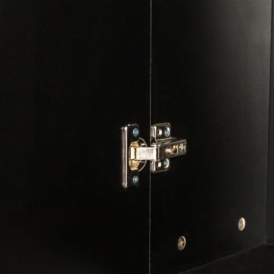  Freestanding Kitchen Cabinet with Inadjustable Shelves