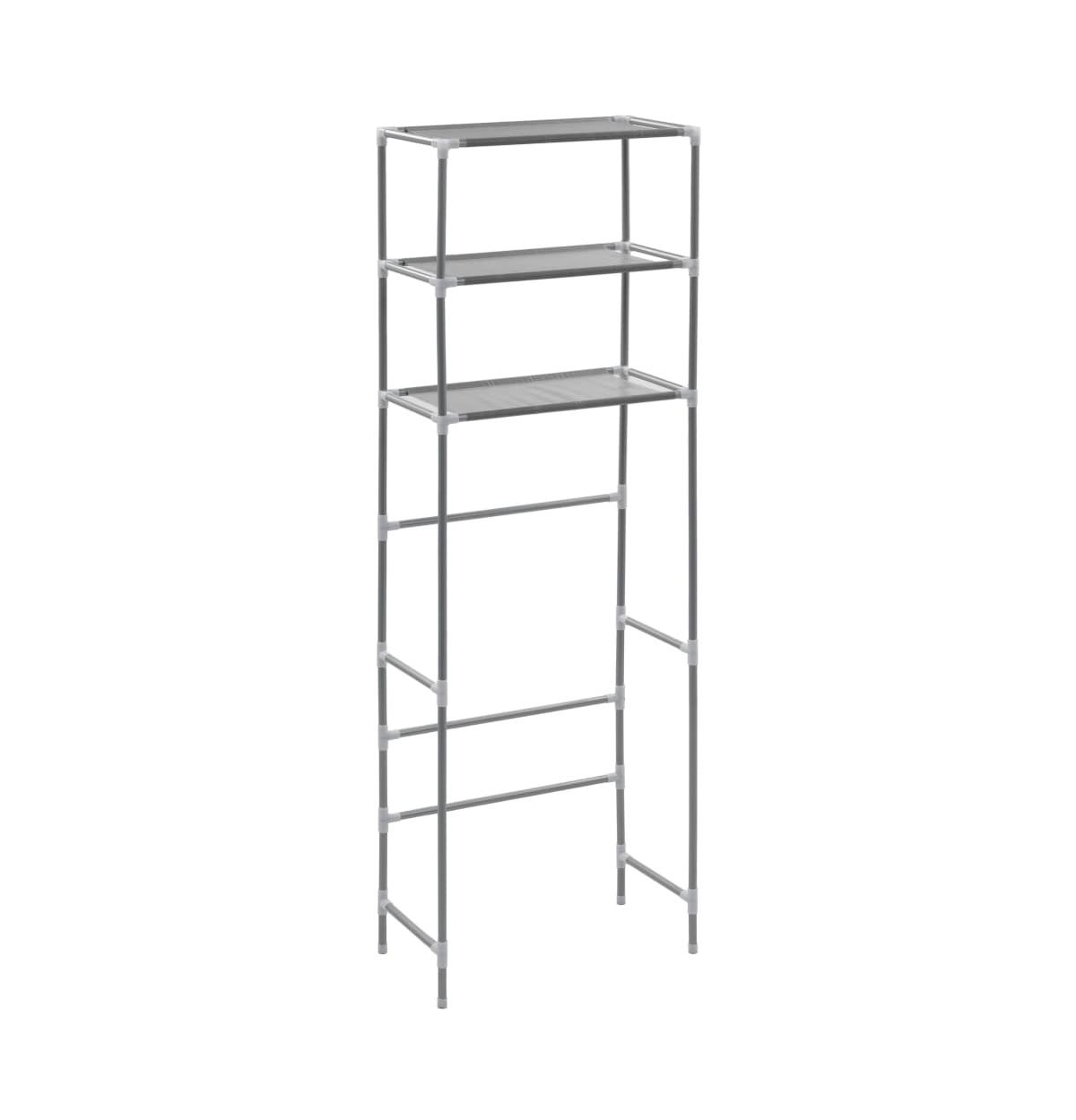 3-Tier Storage Rack over Toilet Silver 20.9"x11"x66.5" - Silver