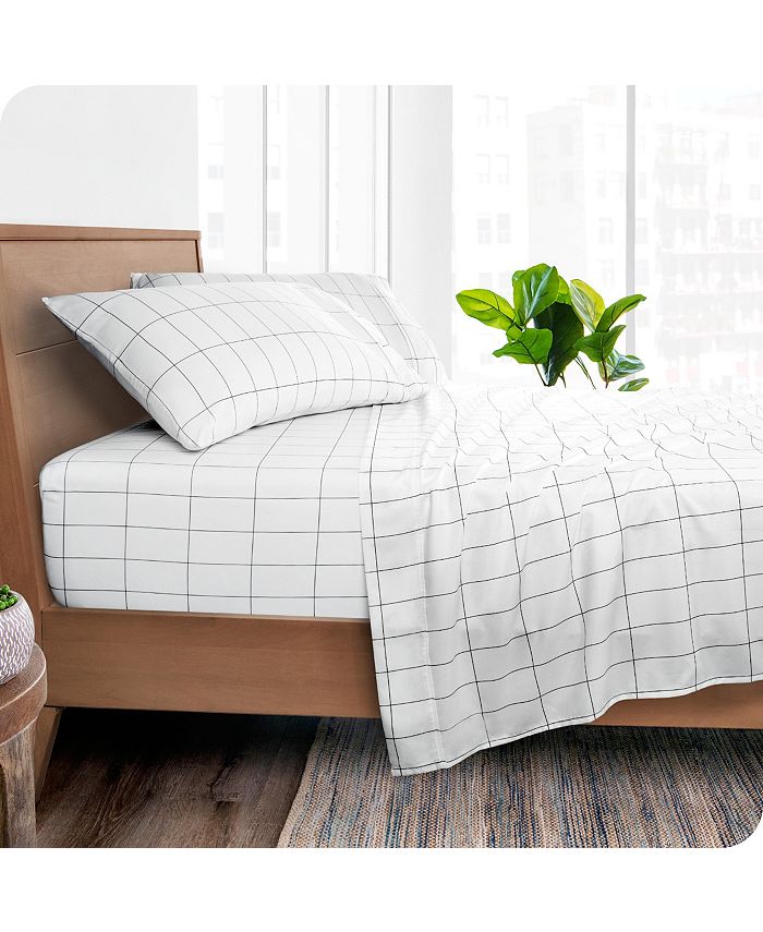 Bare Home UltraSoft Double Brushed Print Sheet Set Macy's