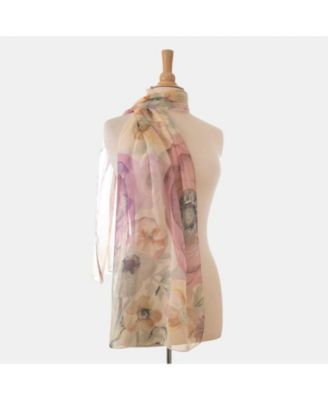 Campo de' Fiori - Long Sheer Silk Scarf for Women