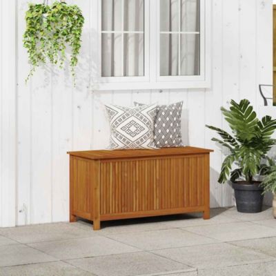 Patio Storage Box 44.5&amp;quot;x19.7&amp;quot;x22.8&amp;quot; Solid Acacia Wood