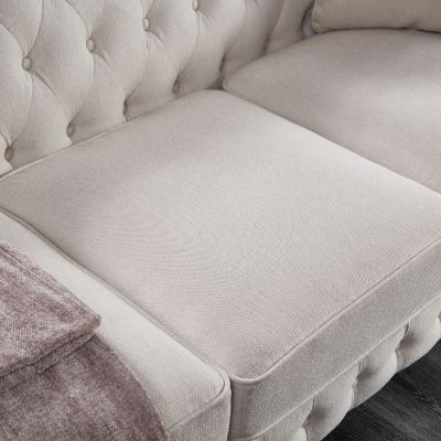 Chesterfield Sofa Linen Fabric