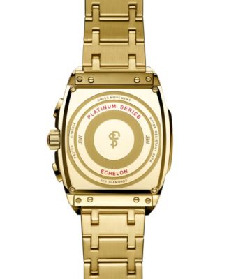Men's Echelon Platinum Series Diamond (3 ct. t.w.) 18K Gold-Plated Stainless Steel Watch, 41Mm
