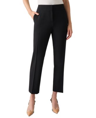 Kasper - Petite Dart-Detail Cropped Pants