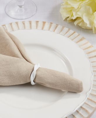 Twisted Resin Napkin Ring Set of 4,Set