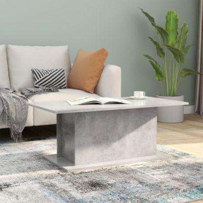Coffee Table Concrete Gray 40.2"x21.9"x15.7" Engineered Wood