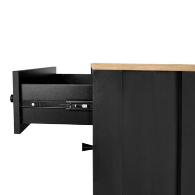 Modern Black Shoe Cabinet with 4 Flip Drawers