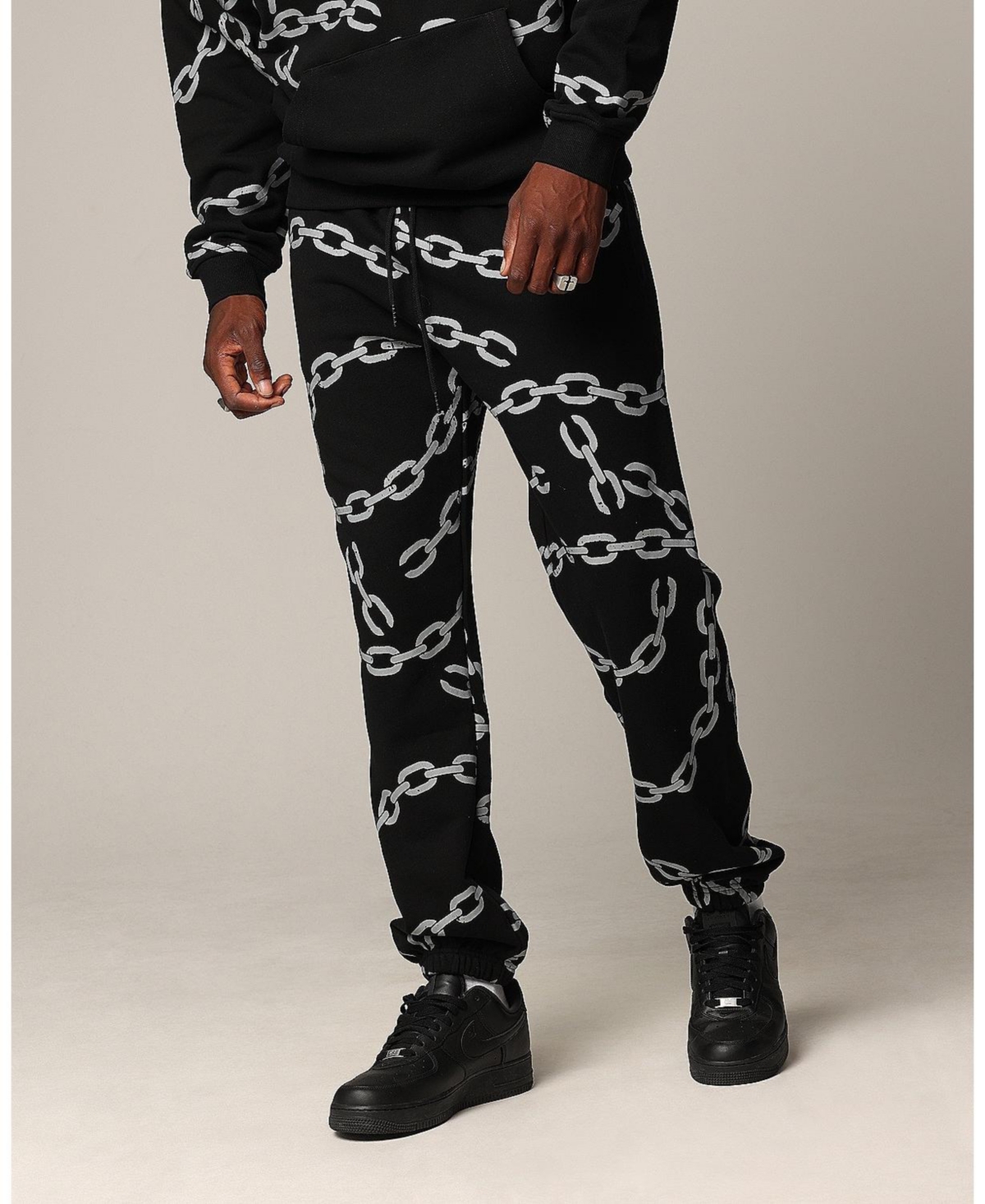 Men's Chain Sweatpants - Black/black