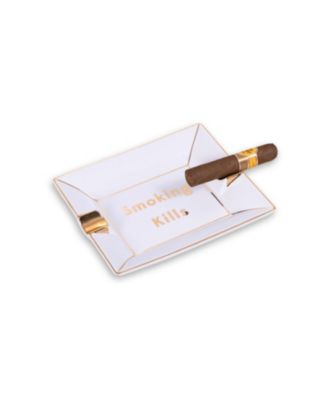 "Smoking Kills" Porcelain Ashtray