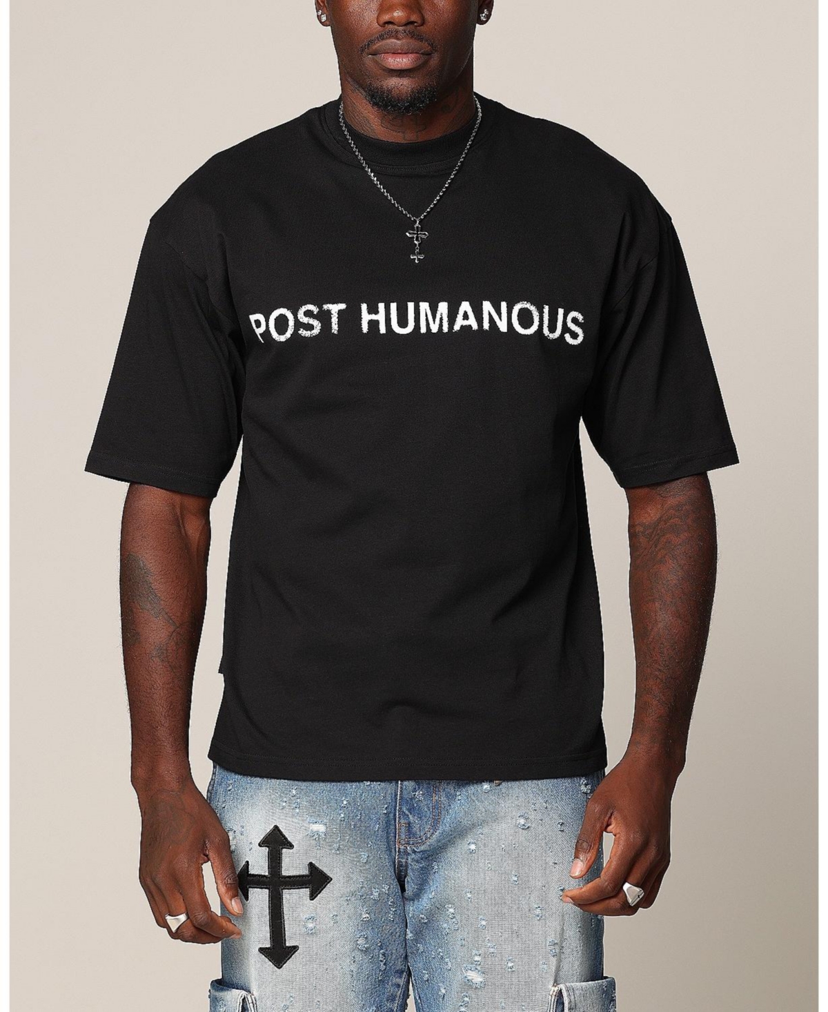 Men's Post Humanous Patrol T-Shirt - Black
