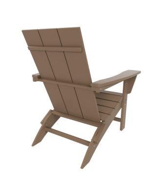 Modern Outdoor Folding Adirondack Chair (Set of 2)