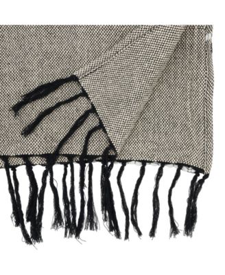 Crafted Multi-Pattern Fringed Table Runner, 16"x72"