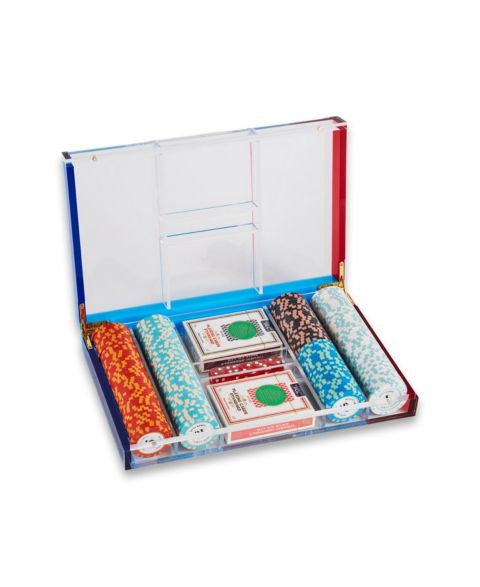 Детские игрушки Bey-Berk Poker Set with 200 Clay Composite Chips and Poker Dice, Ages 14+