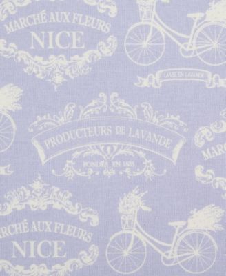 Cotton Kitchen Towel Set Lightweight Fast-Drying Dish Towels, 18x28", Lavender Bouquet, 3 Piece