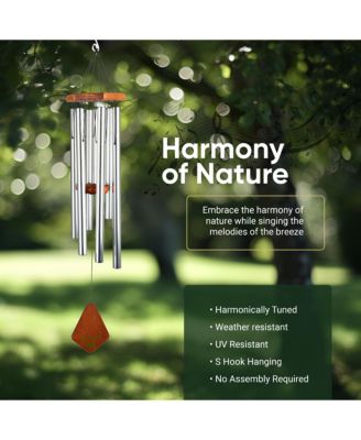 Premiere Grande Wind Chimes - 6-Tube E Pentatonic Scale Outdoor Wind chime