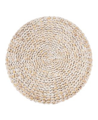 Foil Print Natural Fiber Placemat Set of 4,15"x15"