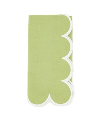 Scalloped Hem Napkin Set of 4,20"x20"