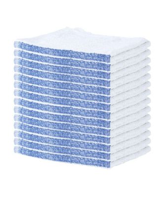 Qwick Wick Cotton Bar Mop Towels, 16"x19", Set of 12