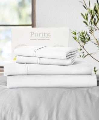 400 Thread Count Cotton Percale 4 Pc Sheet Set Queen