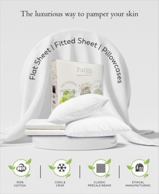 400 Thread Count Cotton Percale 4-Pc. Sheet Set, Full
