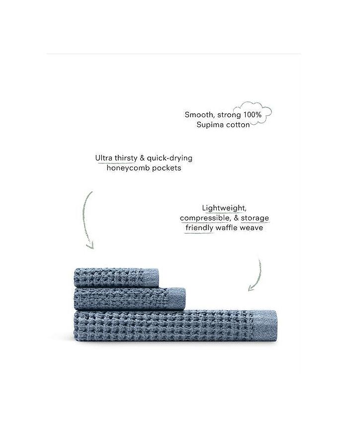 ONSEN Waffle Bath Sheet Set - Macy's