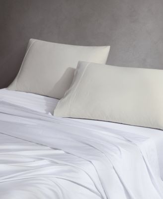 400 Thread Count Wrinkle Resistant Cotton Sateen Pillowcase Pair, King