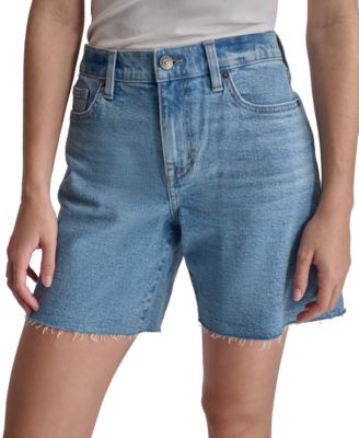 DKNY Jeans - Women's Cotton Cutoff Denim Bermuda Shorts
