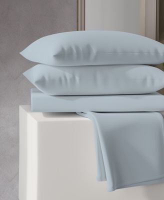 400 Thread Count Wrinkle Resistant Cotton Sateen 4-Pc. Sheet Set, Queen