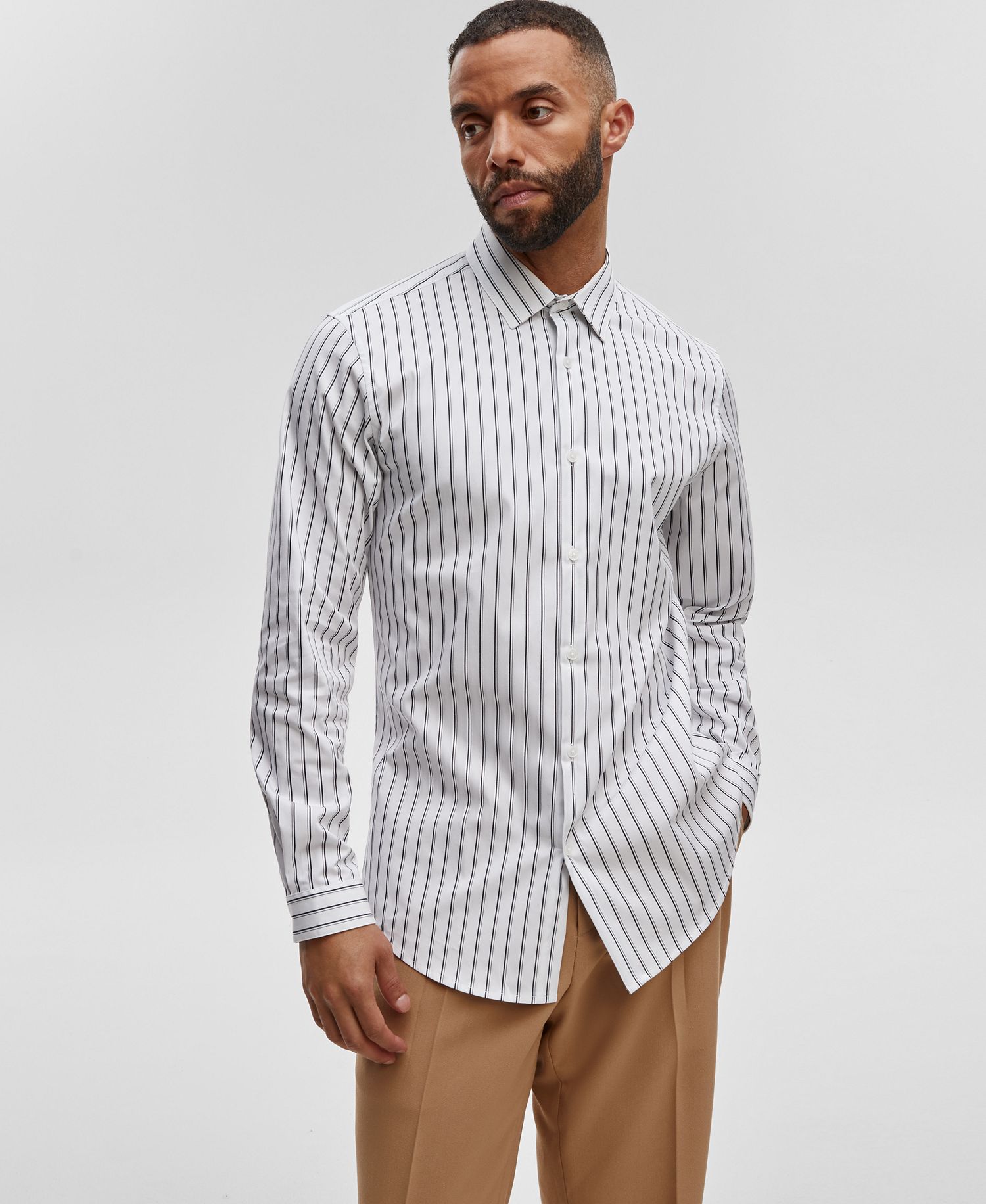 Mode of One Men's Slim-Fit Button-Down Sport Shirt (2 Colors)
