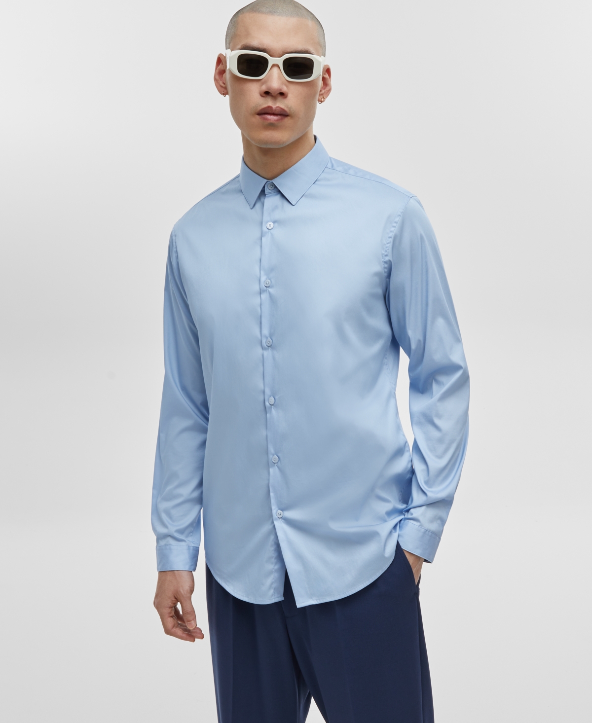 Mode Of One Men's Slim-fit Button-down Sport Shirt, Created For Macy's