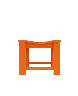 Backless All-Weather Outdoor Bench for Patio Garden