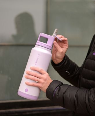 Alpine Flip 'N Sip Insulated, Leakproof Water Bottle with Straw, 40 OZ-2pk