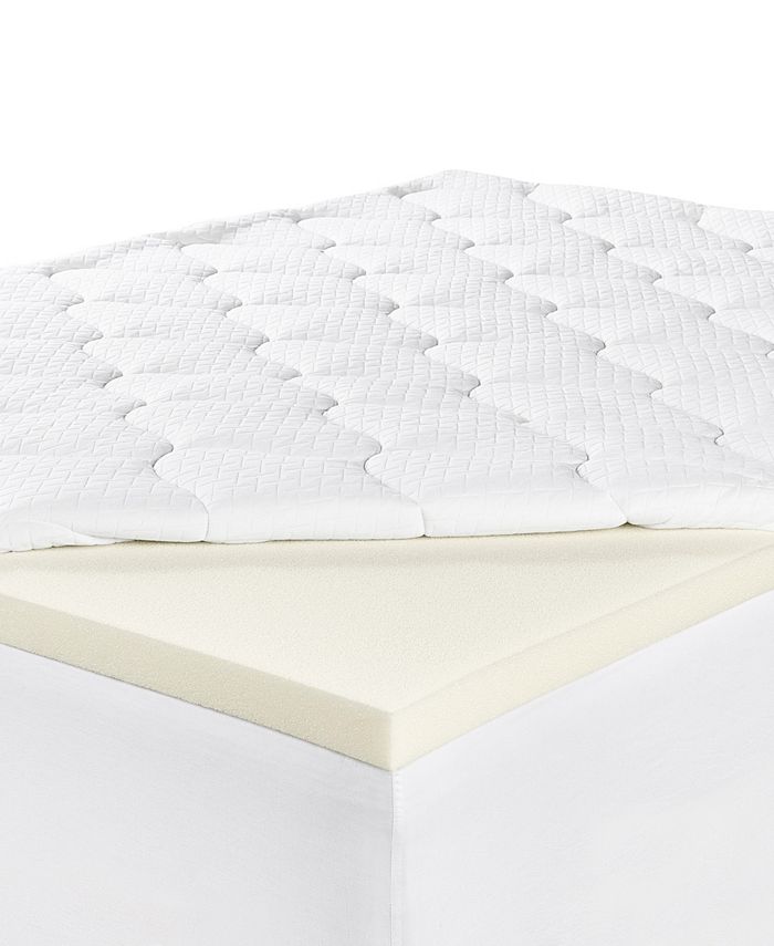 Serta 4-inch Layered Luxury Memory Foam Mattress Topper, King - Macy's