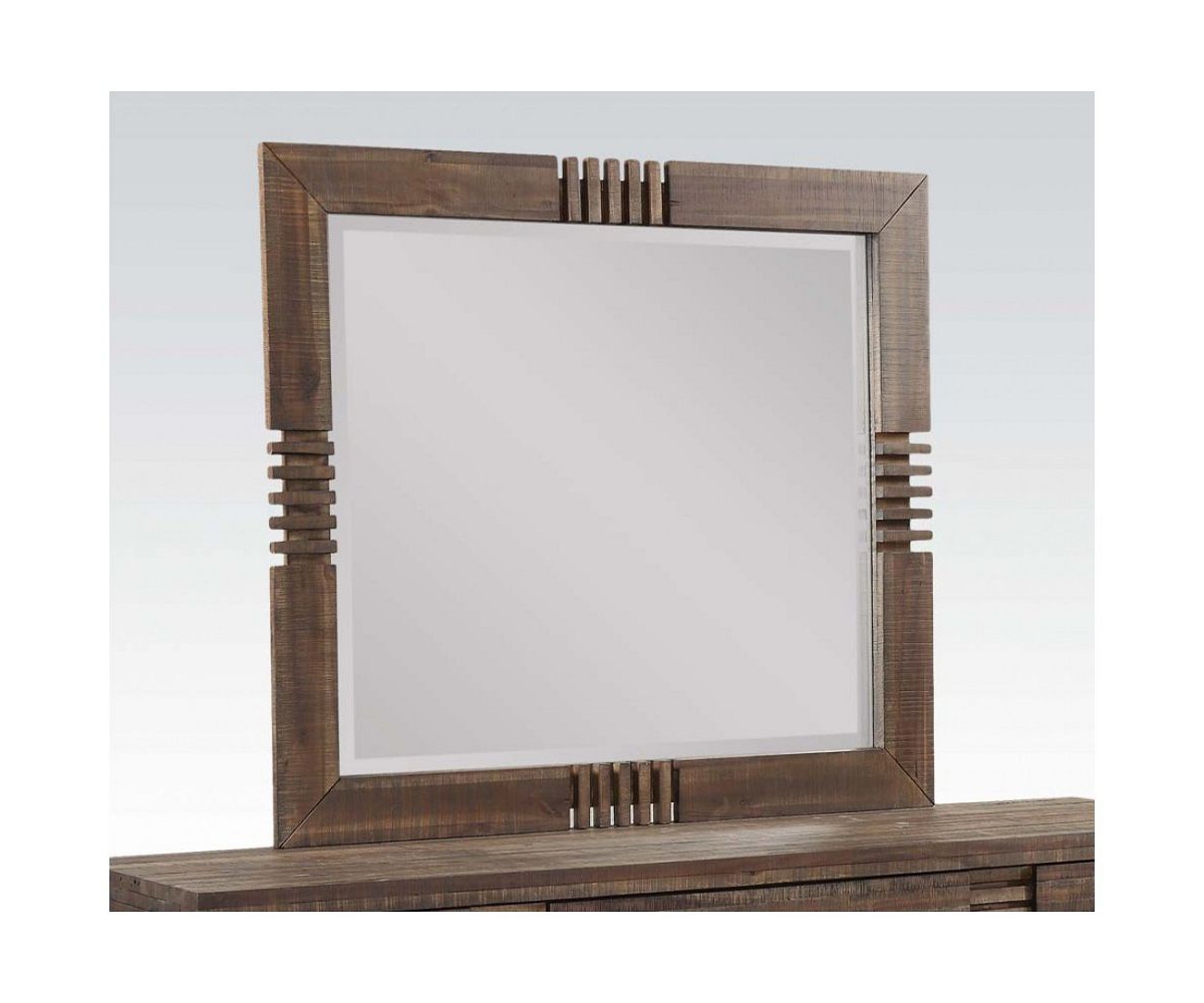 Streamdale Furniture Andria Mirror In Reclaimed- Oak